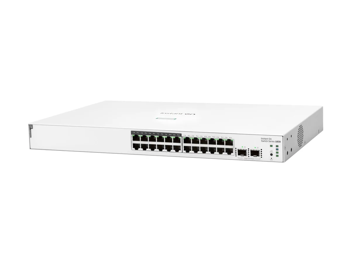 HPE HPE Instant On 1830 24G 12p Class4 PoE 2SFP 195W network switch — product photo