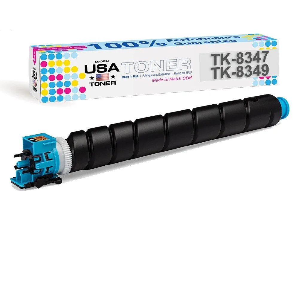 MADE IN USA TONER MADE IN USA TONER Cyan Toner Cartridge TK8347C TK8349C 12000 pages — product photo