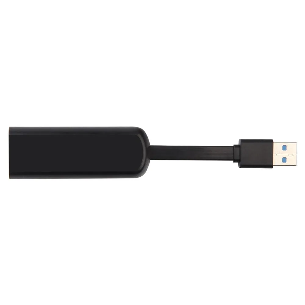 YINGHUA YINGHUA USB 3.0 to RJ45 Gigabit Ethernet Adapter 1000Mbps Black 50mm Cable — product photo