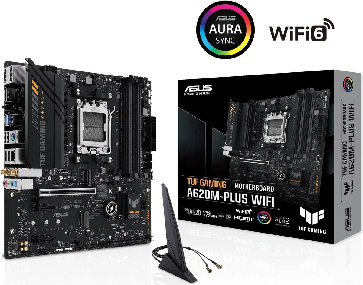 ASUS ASUS TUF GAMING A620M-PLUS WiFi AMD motherboard — product photo