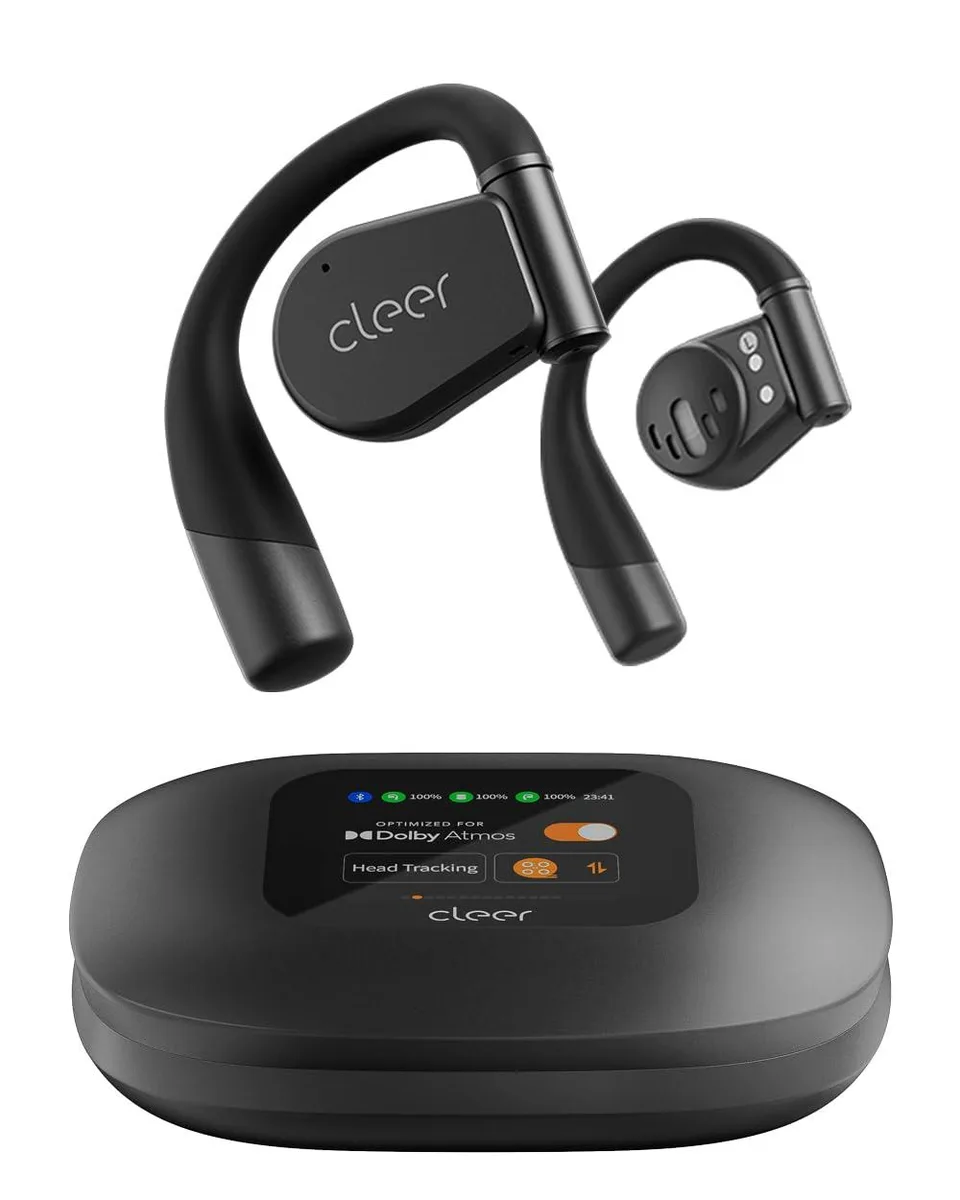 Cleer Cleer ARC 3 Open Ear Earbuds Black 16.2mm 50hrs Bluetooth 5.4 — product photo