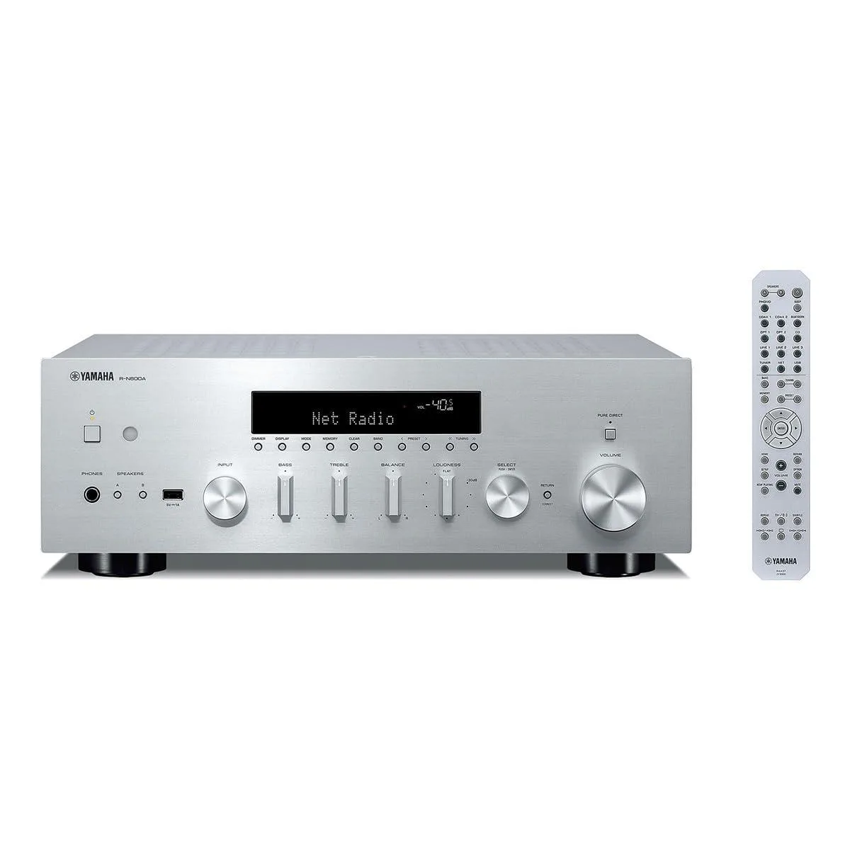 Yamaha Yamaha R-N600ASL Silver network receiver — product photo