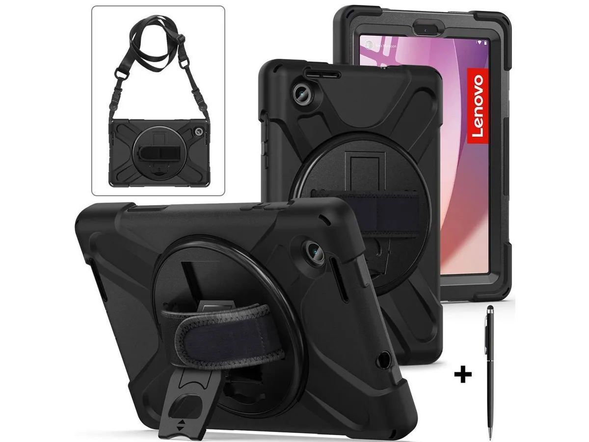 BONAEVER BONAEVER Shockproof Case for Lenovo Tab M8 4th Gen 2023 TB-300FU TB-300XU with Strap Stand Pen — product photo