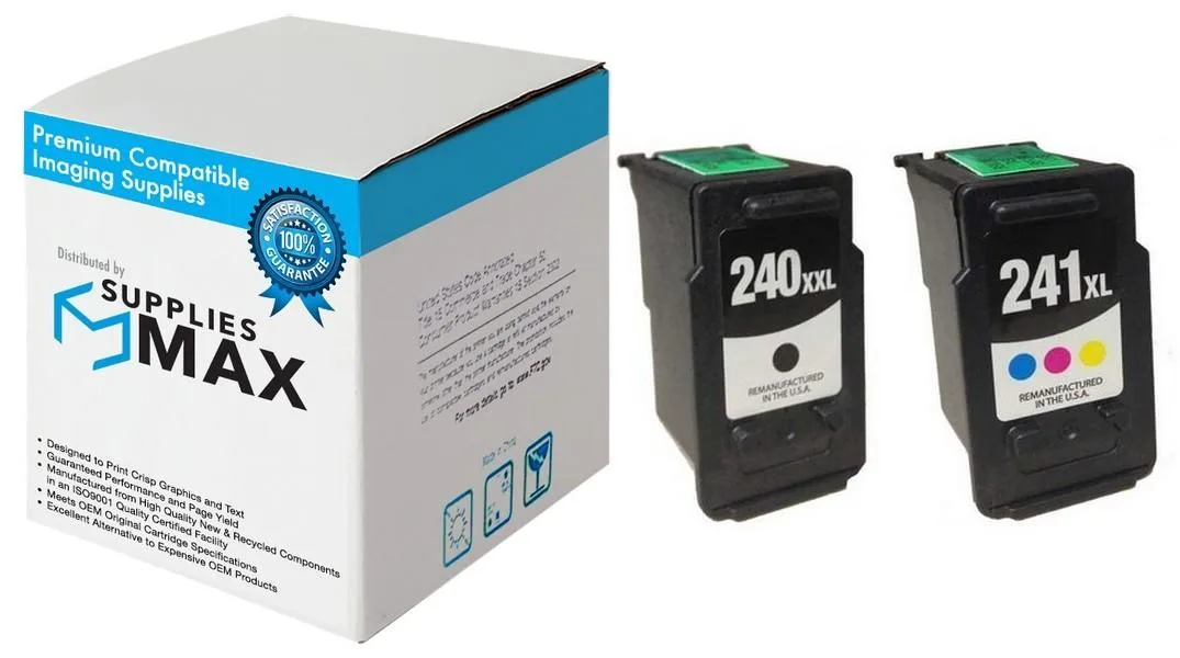 SuppliesMax SuppliesMax PG-240XXL/CL-241XLMP Extra High Yield Inkjet Combo Pack (Black/Color) — product photo