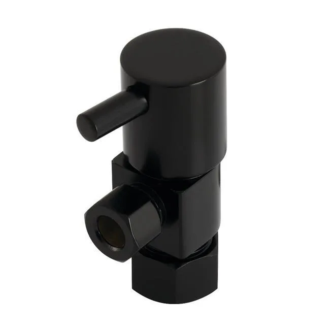 KINGSTON BRASS KINGSTON BRASS CD53300DL Concord Quarter Turn Angle Stop Matte Black — product photo