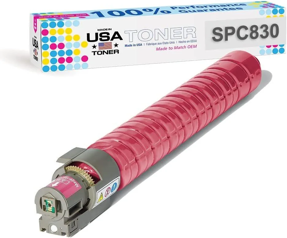 MADE IN USA TONER MADE IN USA TONER Compatible Magenta Toner Cartridge for Ricoh SP C830dn SP C831dn — product photo