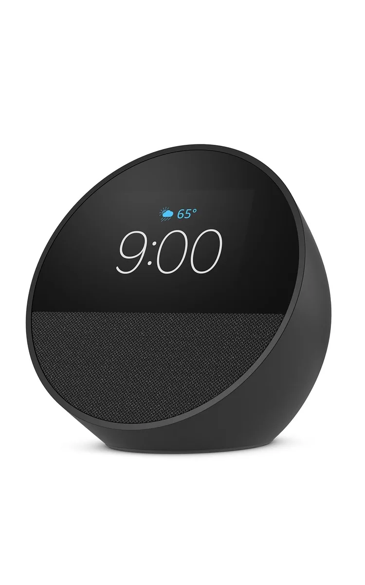 _Mega Brand _Mega Brand Echo Spot Smart Alarm Clock Black — product photo