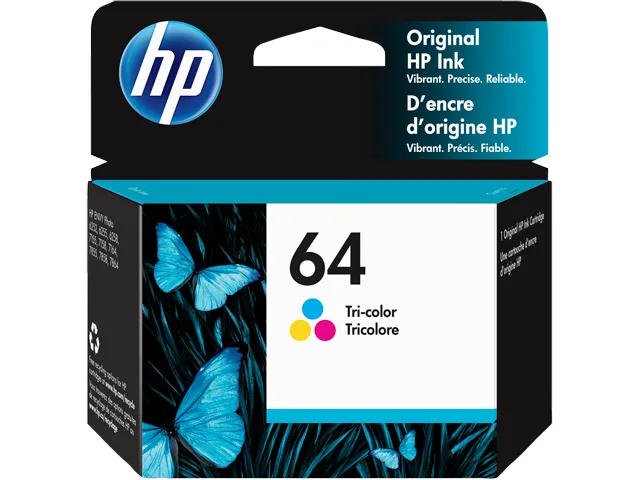 HP HP 64 Tri-colour Ink Cartridge N9J89AN 165 pages — product photo