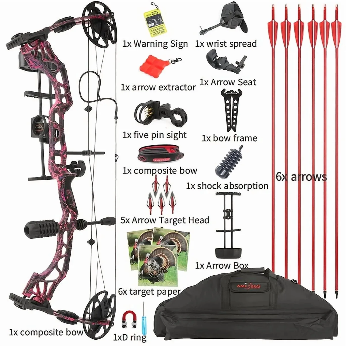 wolfman Wolfman Compound Bow 35-70 lbs 16-30" 320 FPS — product photo
