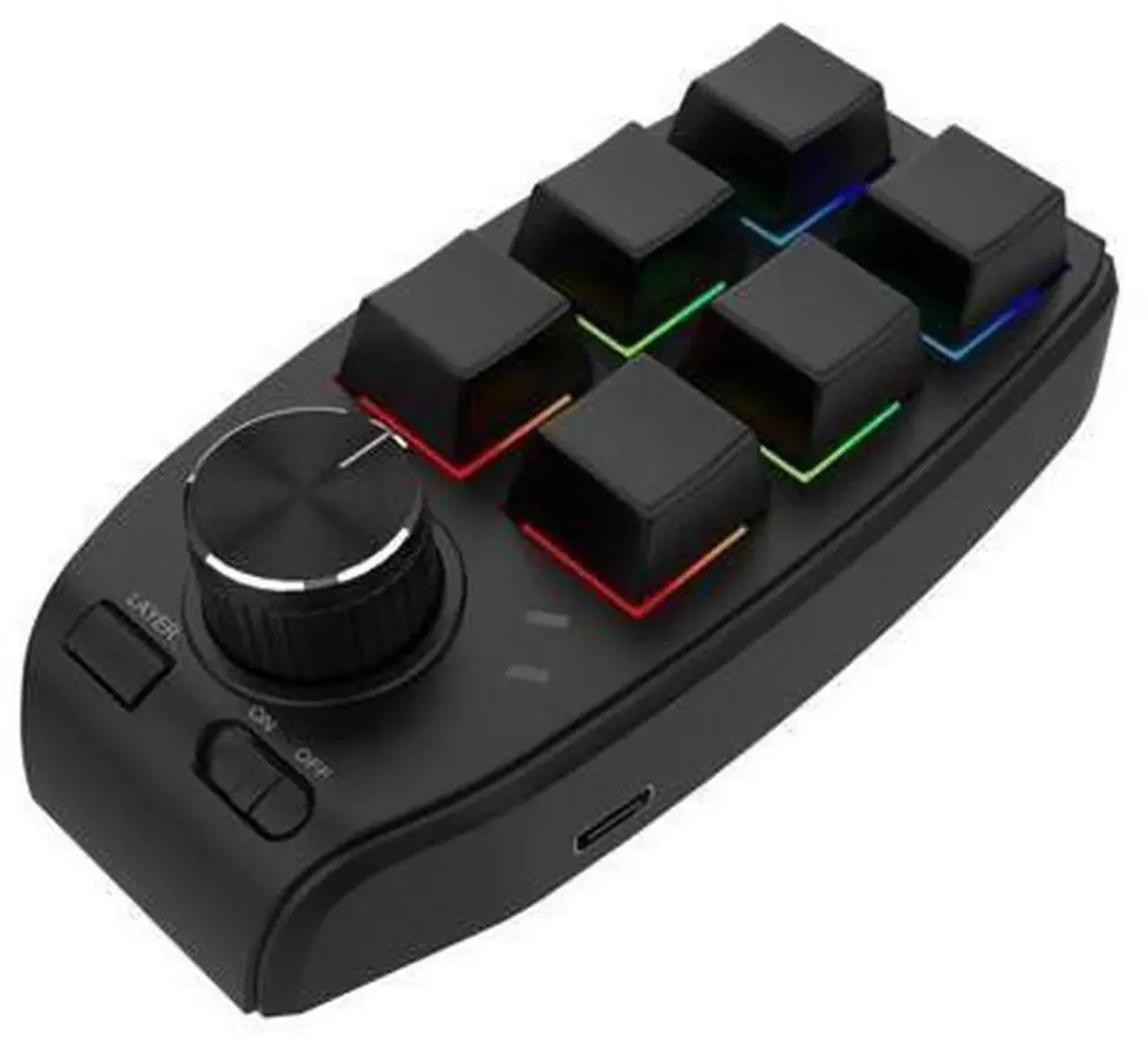 SMUGDESK SMUGDESK Bluetooth Wireless RGB Macro Keypad 6 Keys 1 Knob — product photo
