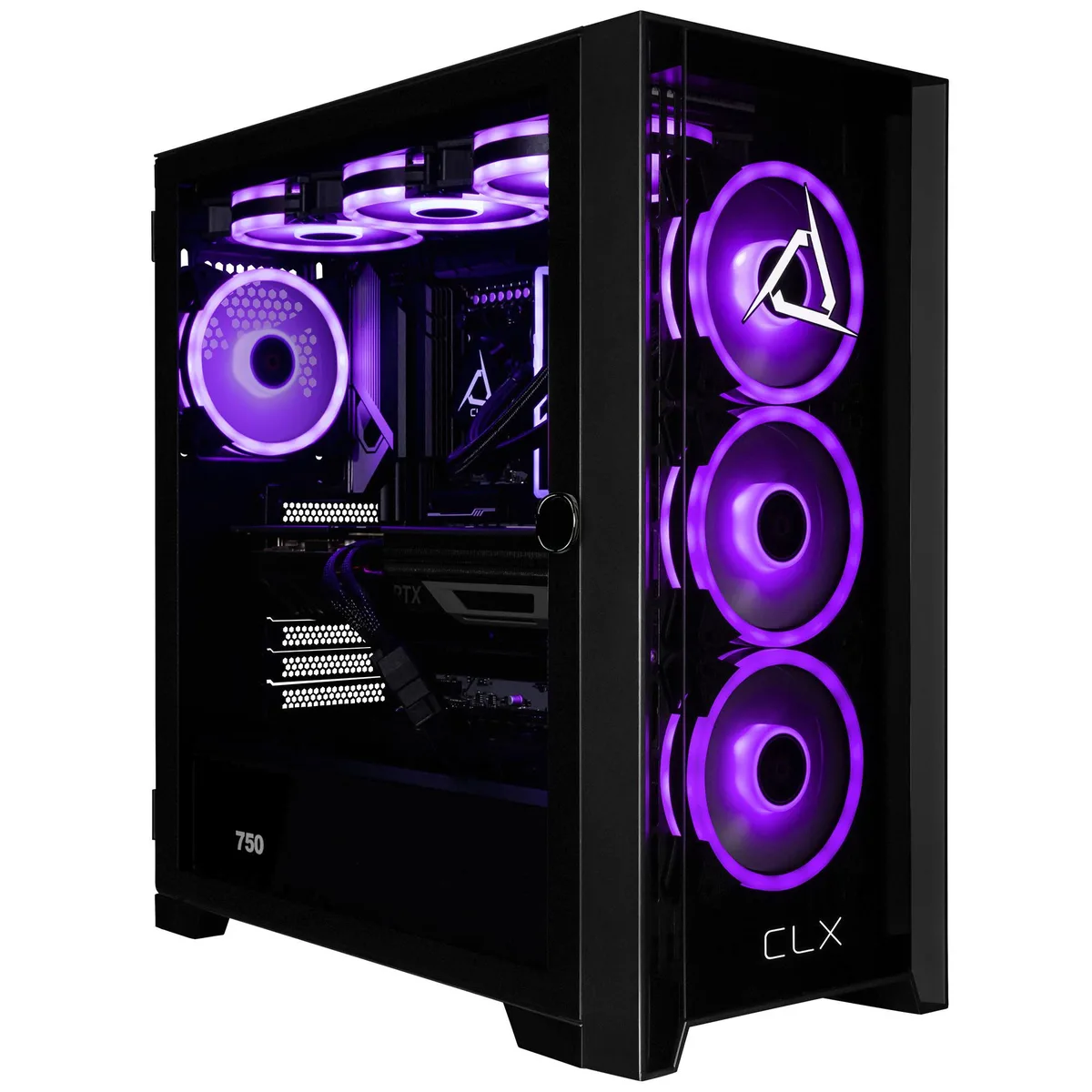 CLX Gaming CLX Gaming TGMSETRTZ5304BM gaming PC Ryzen 9 9900X3D 32GB DDR5 RTX 5090 32GB GDDR7 2TB NVMe — product photo