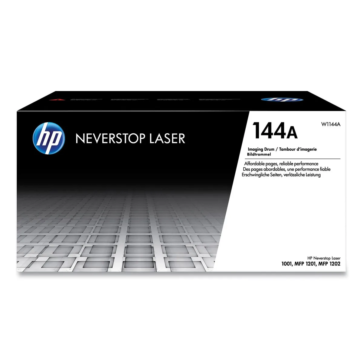 HP HP 144A Black Laser Imaging Drum W1144A toner cartridges (genuine brands) — product photo