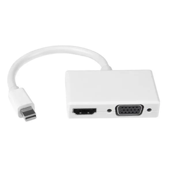 CablesWorld CablesWorld 2-in-1 Mini DisplayPort to HDMI or VGA converter White — product photo