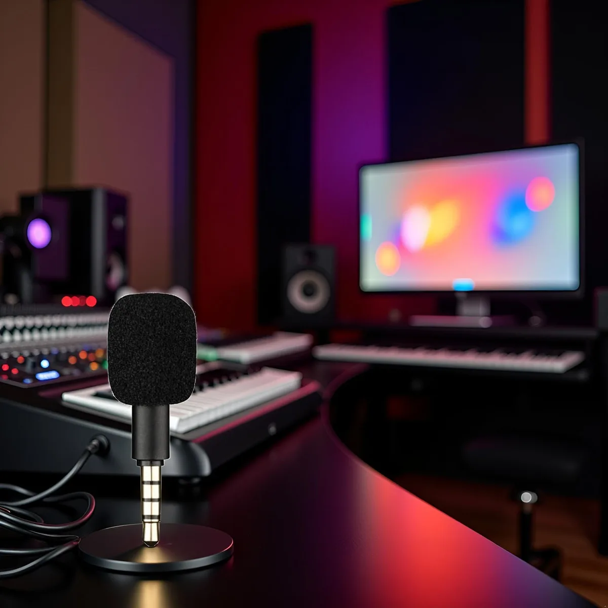Bwexxt BZ091 3.5mm 4-pole condenser microphone — product photo