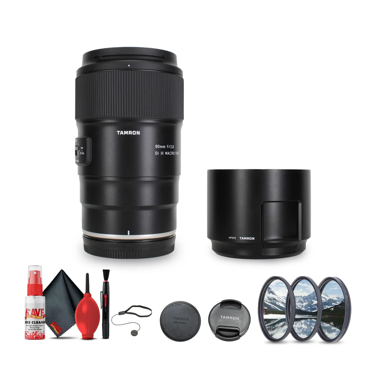 Tamron Tamron 90mm f/2.8 Di III VXD Macro Lens (Nikon Z) + Filter &amp; Cleaning Kit — product photo