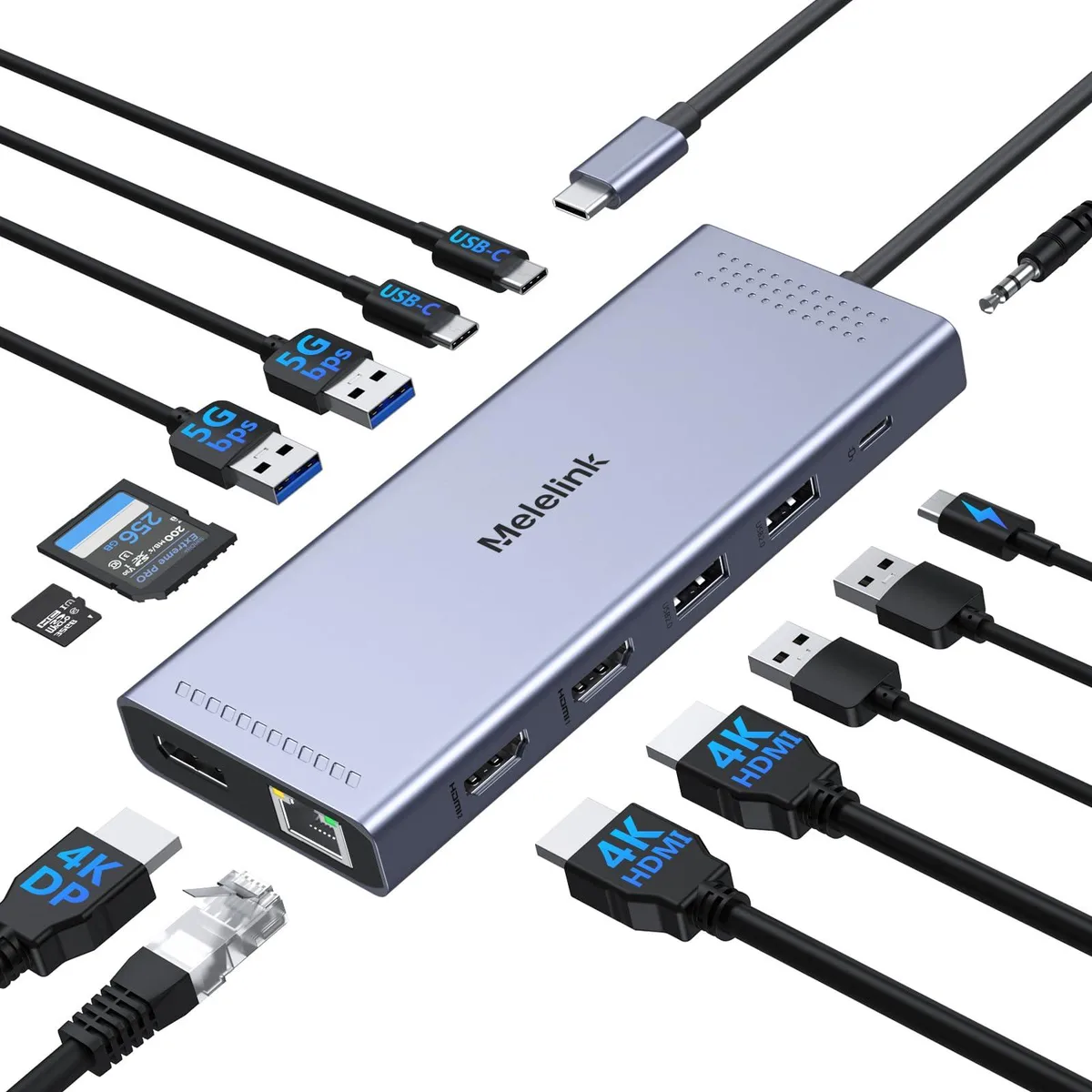 Melelink Melelink 7630/G15 14-in-1 docking station — product photo