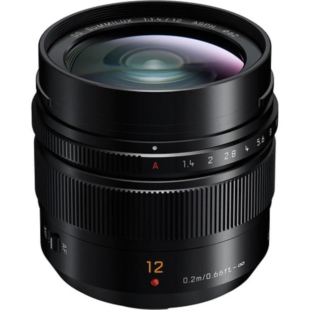 Panasonic Panasonic Leica DG Summilux 12mm f/1.4 ASPH. camera lens — product photo