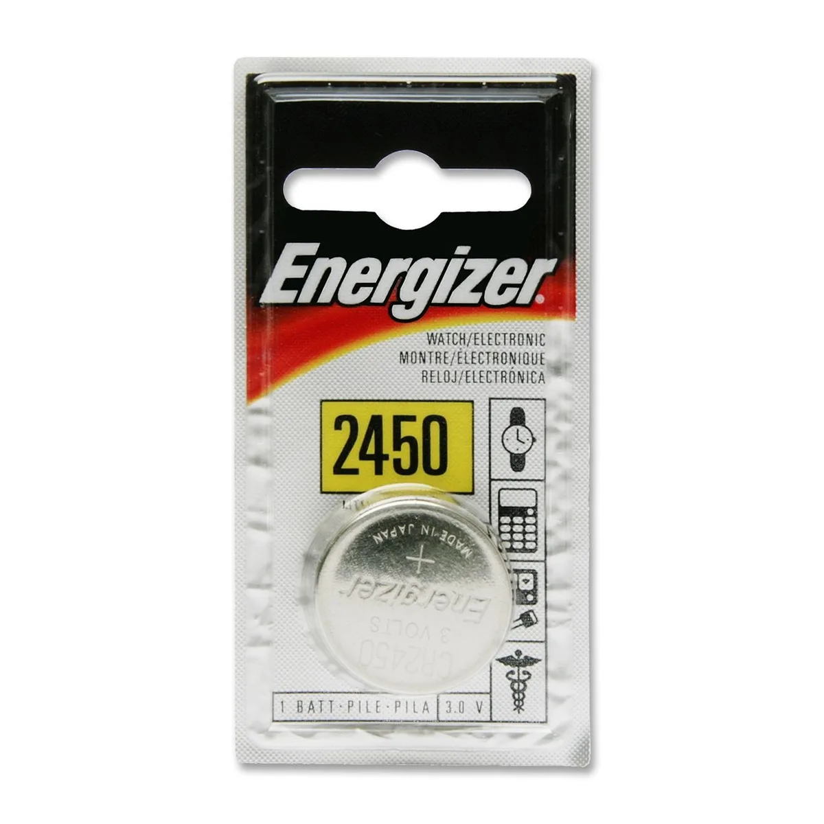 ENERGIZER ENERGIZER ECR2450BP 3V lithium coin cell standard battery 1-pack — product photo
