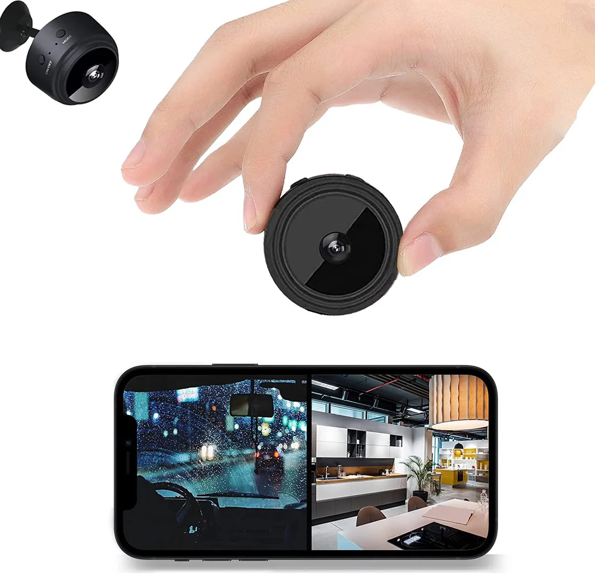 ebest ebest Mini Spy Camera 150° Night Vision Motion Detection 2.4G WiFi 32G Loop Recording video recorder — product photo