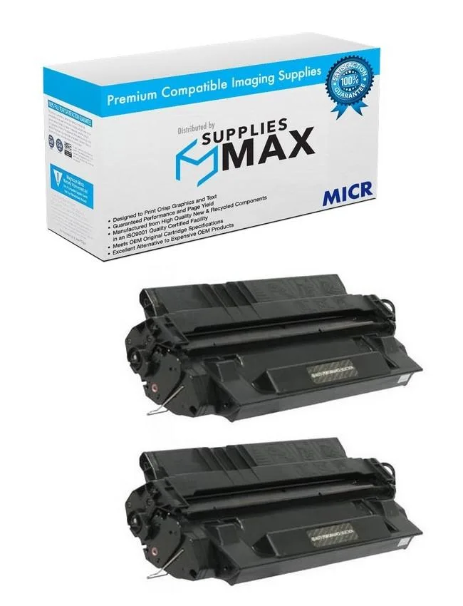 SuppliesMax SuppliesMax MICR Toner Cartridge 2 Pack 10000 Page Yield Black — product photo