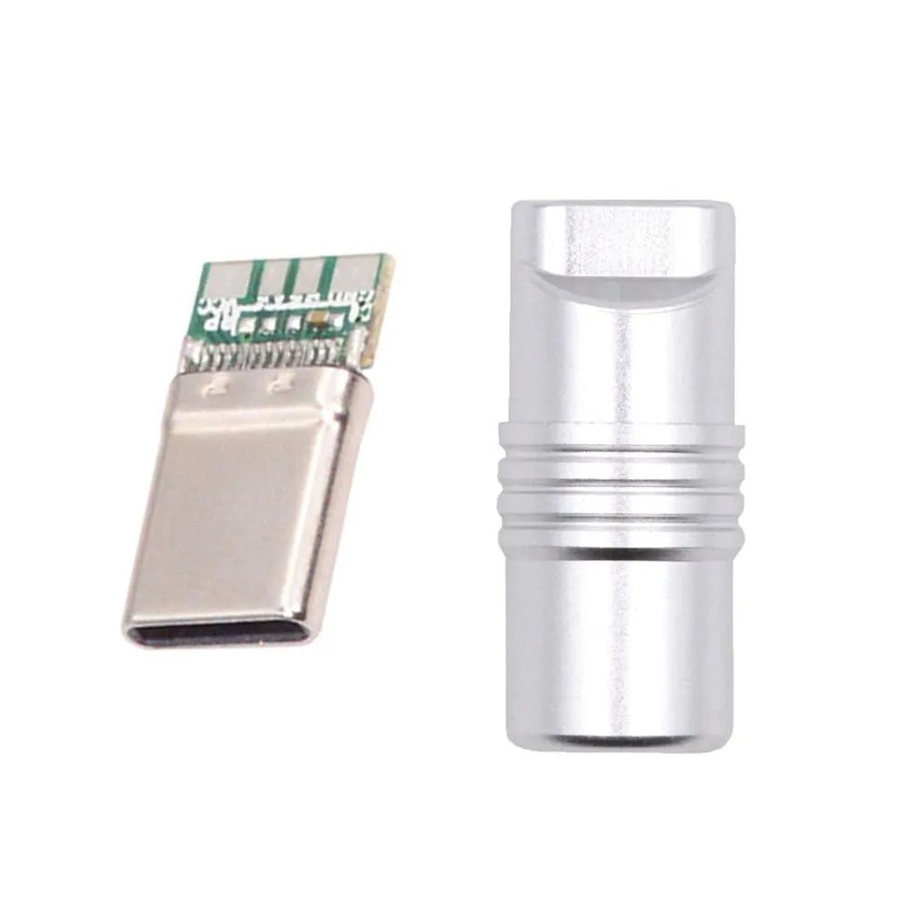 Fervit Fervit USB 3.1 Type-C Male DIY Connector Silver 4.0-6.0mm — product photo