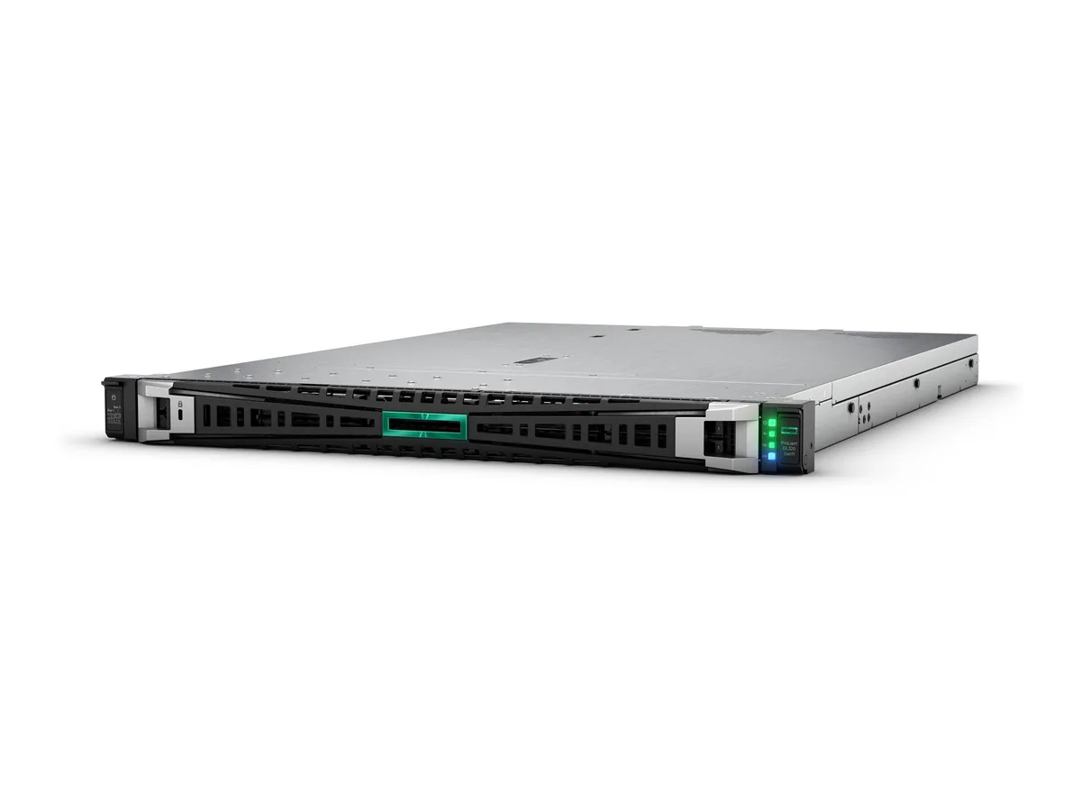 HPE HPE ProLiant DL320 G11 1U rack server P78100-005 Xeon Gold 6530 32-core 128GB 7.2TB HDD 3.84TB SSD — product photo