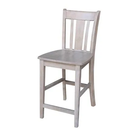 International Concepts International Concepts San Remo Counter Height Dining Stool Washed Gray Taupe — product photo