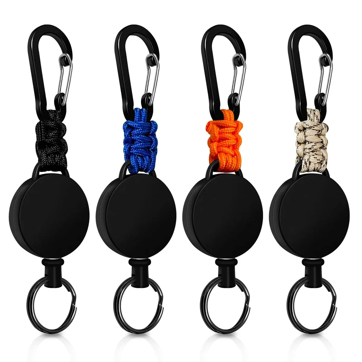  auriikoop 2023007_6 retractable keyholder 4-pack 60 cm cord 220 g load — product photo