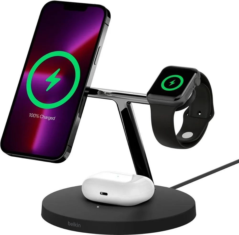Belkin Belkin BOOSTCHARGE PRO 3-in-1 Wireless Charging Stand 350 — product photo