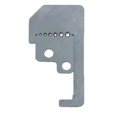 Pair of steel replacement blades for wire stripper, 16 ga capacity, 25/32 in length