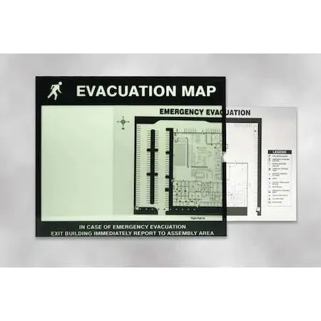 Clear polycarbonate map holder sized for 11 by 17 inch documents