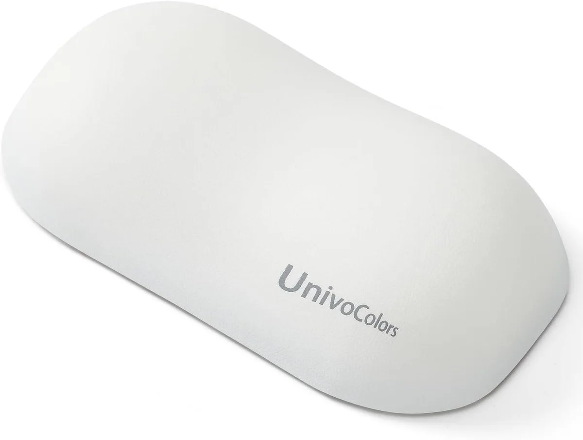 Emerson Emerson UnivoColors Design-Wave Wrist Rest White 5.1 x 2.8 in — product photo