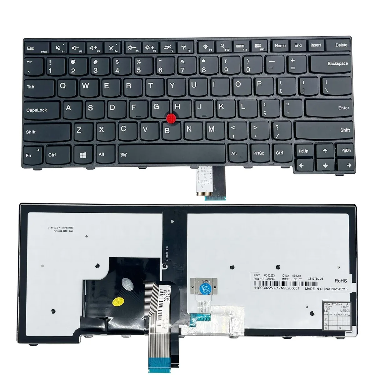 Barrow Mods Barrow Mods 2 in 1 accessory ThinkPad T440 T450 T460 T470 US backlit pointer black — product photo