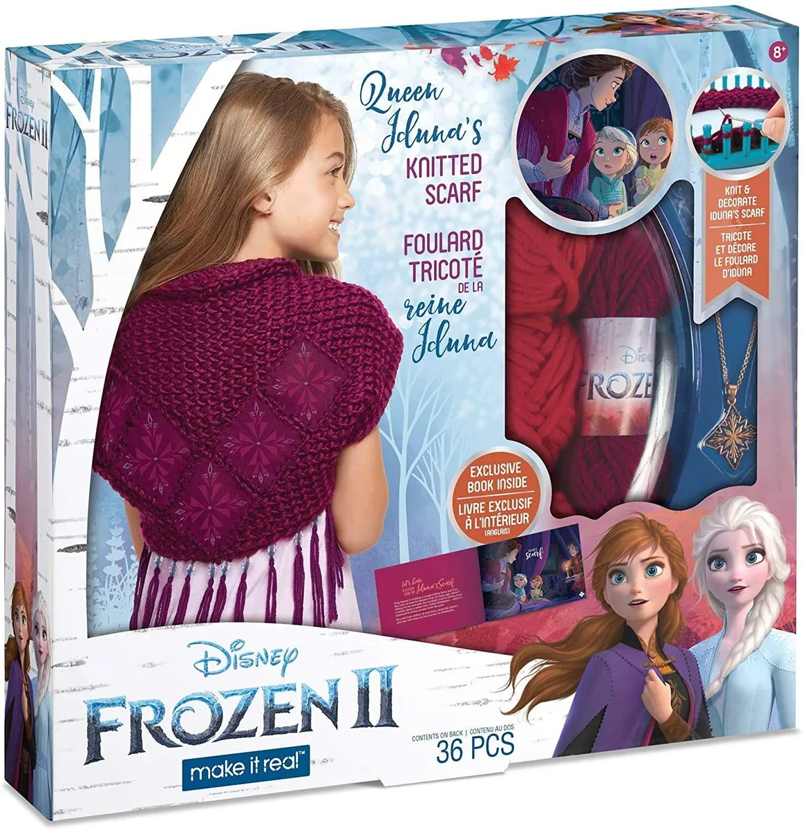 Make It Real Make It Real Disney Frozen 2 Queen Iduna's Knitted Shawl Kit MIR4325 — product photo