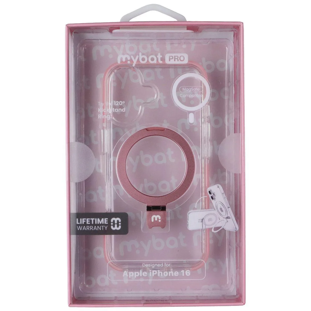 MYBAT PRO MYBAT PRO Lure Series Kickstand Case for MagSafe iPhone 16 Pink — product photo