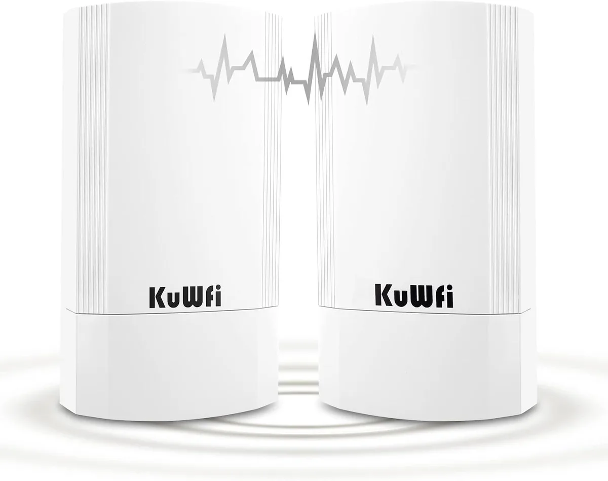 PISKEKAT PISKEKAT KuWFi 2-Pack Wireless Ethernet Bridge 5.8G Outdoor CPE Kit — product photo