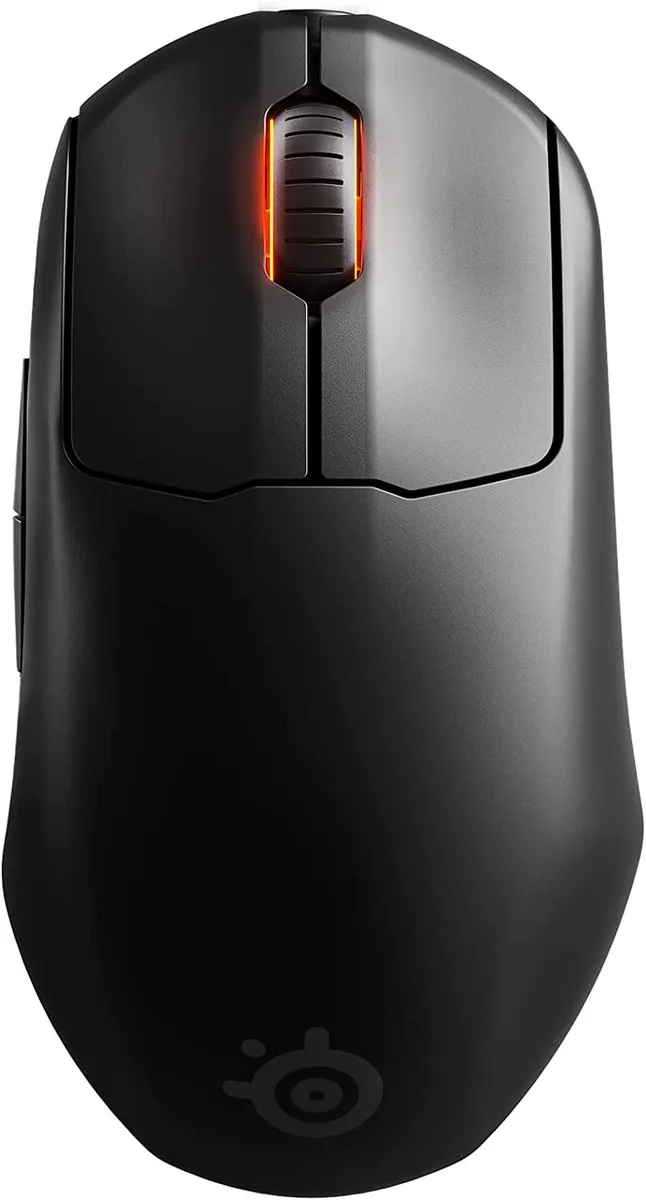Compact wireless gaming mouse in matte black finish