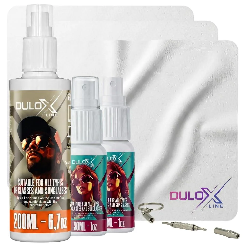  Glass Care Spray Kit 6.8 oz 200 ml 2 x 1 oz 30 ml 3 Cloths 18 cm Screwdriver — product photo