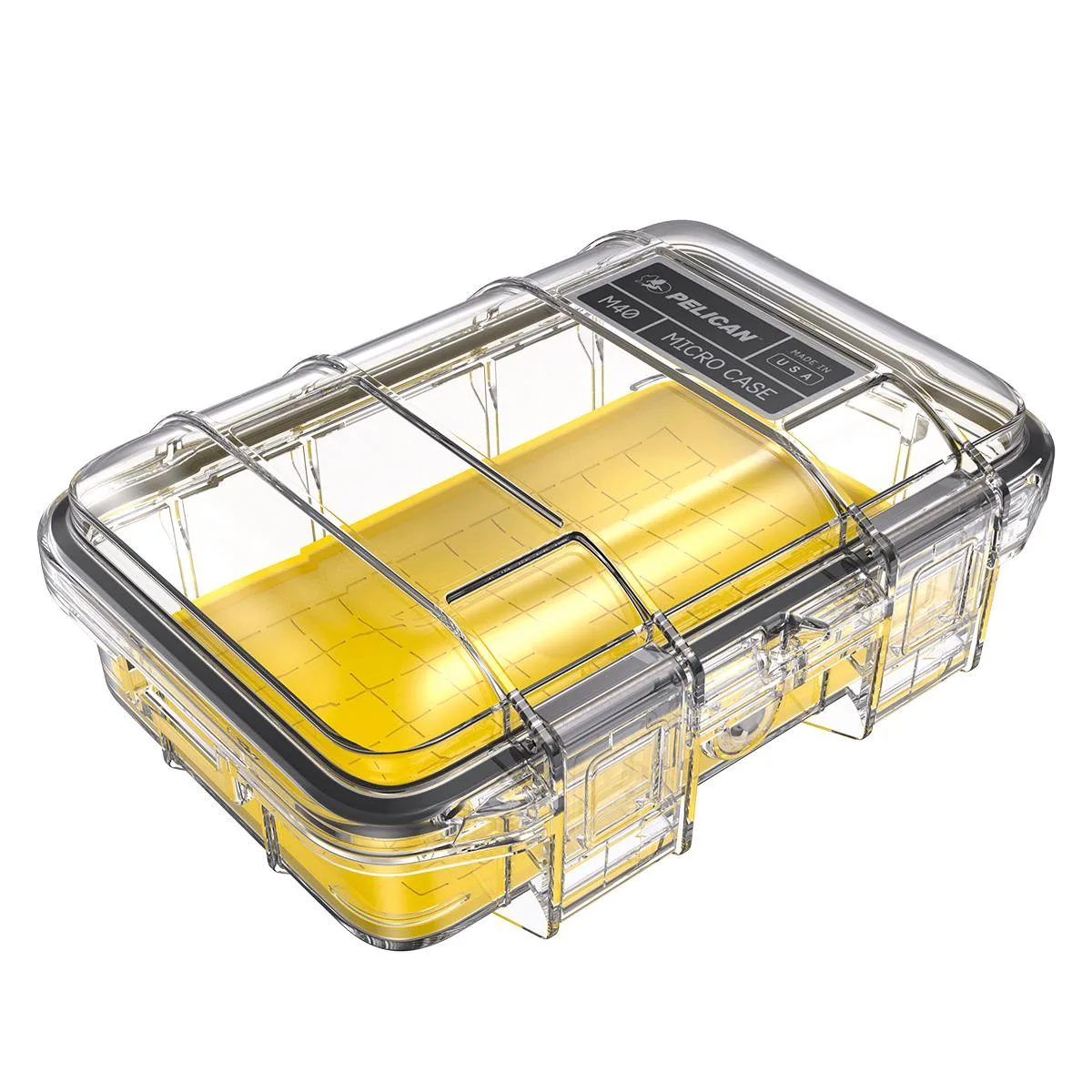 Pelican Products, Inc. Pelican M40 Waterproof Micro Case Small Clear Yellow 400-270-100 — product photo