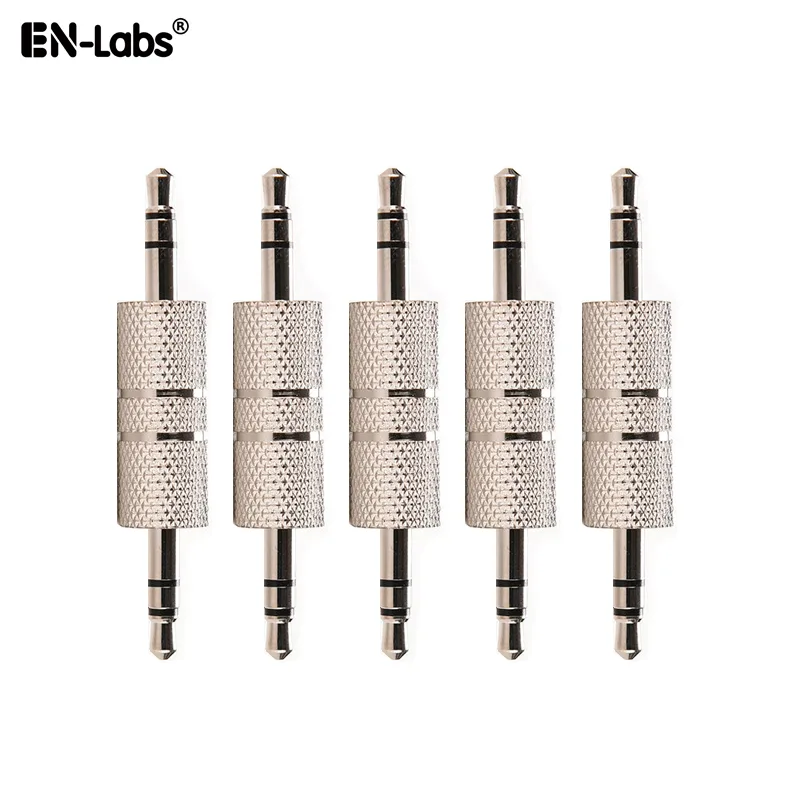 EN-Labs EN-Labs CNAU35MMSL5PK 3.5mm Male-to-Male Stereo Adapter 5 Pack — product photo
