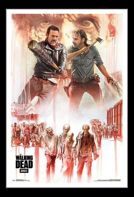 Walking Dead collage poster print 22 x 34 inches