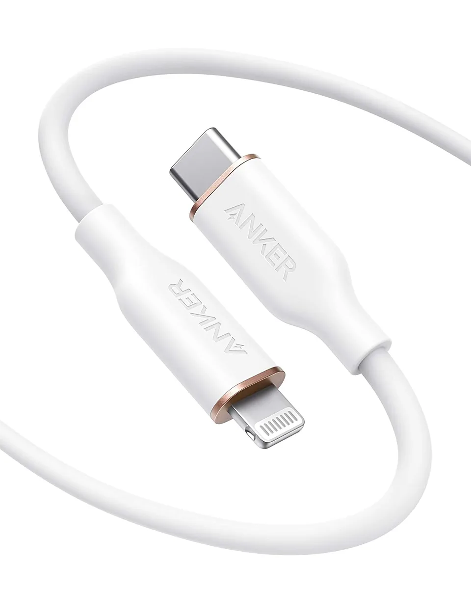Anker Anker Powerline III Flow USB-C to Lightning Cable 6 ft Cloud White — product photo