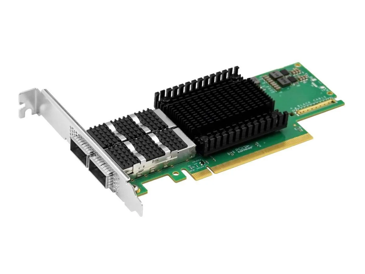 Axiom Axiom PCIE4-M2QSFP56-AX 200Gbps dual-port QSFP56 PCIe 4.0 x16 adapter — product photo
