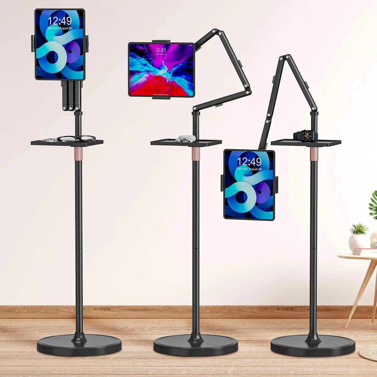MCHOSE MCHOSE Tablet Floor Stand with Removable Tray 4.7-15.6 inch — product photo