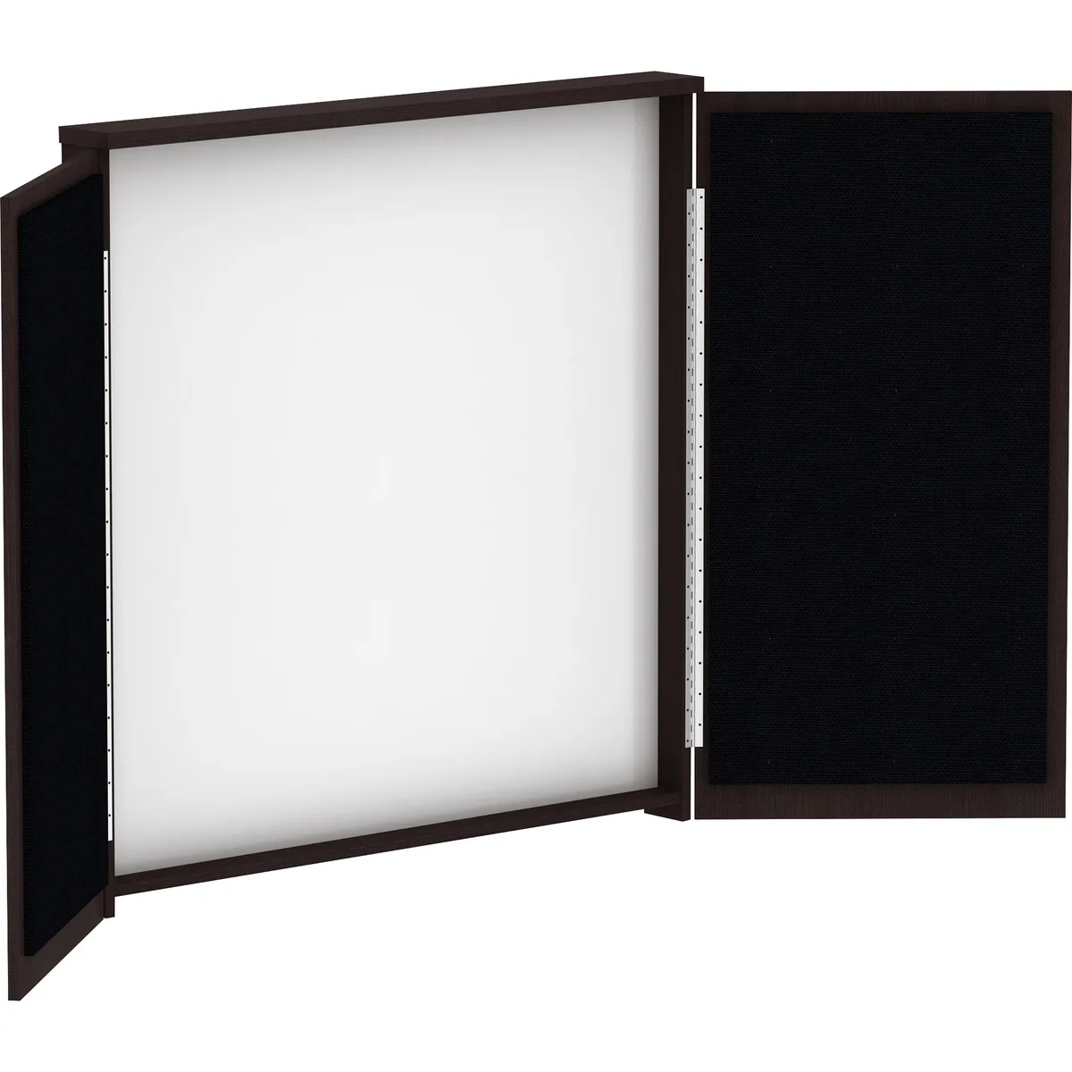 Lorell Lorell 18275 Dry-Erase Whiteboard Cabinet 47.30" x 47.30" x 4.80" office furniture — product photo