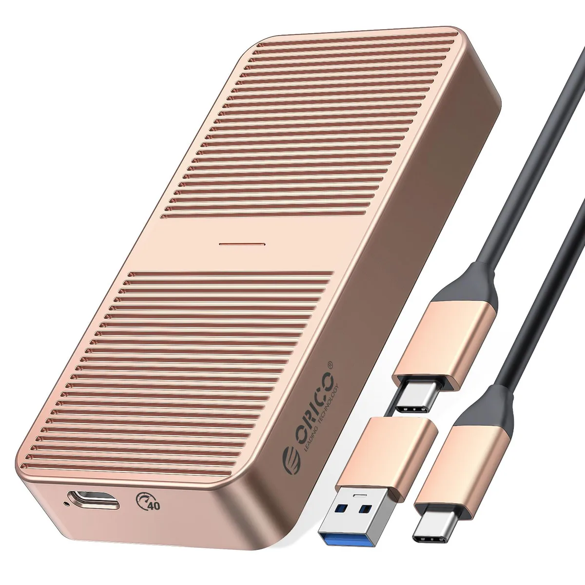 Orico Orico M224-40Gbps USB4.0 NVMe enclosure Rose Gold — product photo