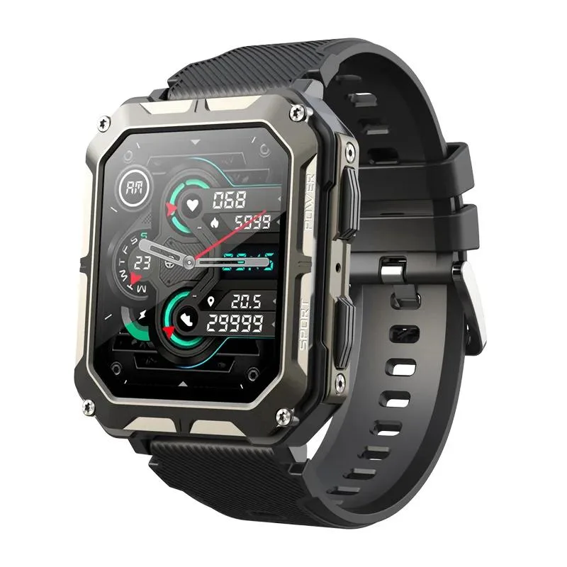 allentian allentian Smart Watch 1.83" IPS IP68 123 Sports Bluetooth Call Voice Assistant Magnetic Charging — product photo