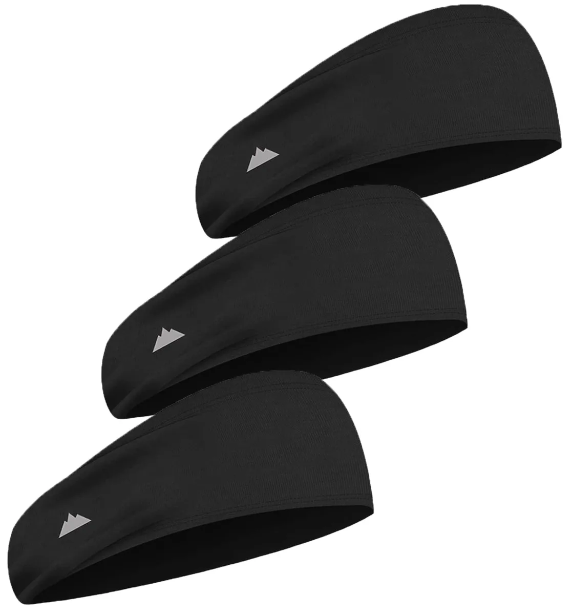  Tough Headwear TGH000036ZE000S men's activewear 3 Black headbands One Size — product photo