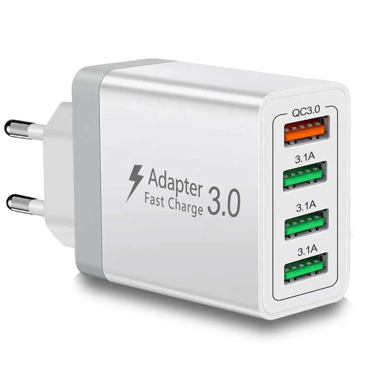 No Sew No Sew SX-004 40W 4-port USB charger EU plug QC 3.0 — product photo
