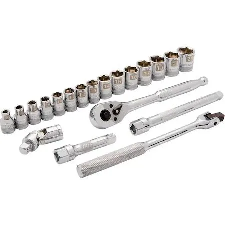 Dynamic Dynamic D010010 3/8" Drive 20-Piece 6-Point Metric Socket Set — product photo